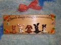 5 character 3d Bunny Sign Any Phrasing Personalised & Customised Plaque Handmade To Order There's Always Room For One More Rabbit